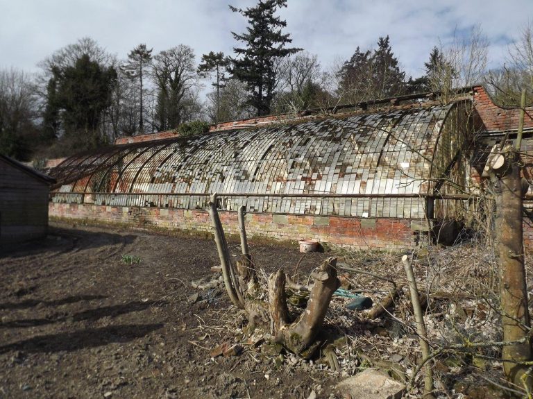 The glasshouse before restoration